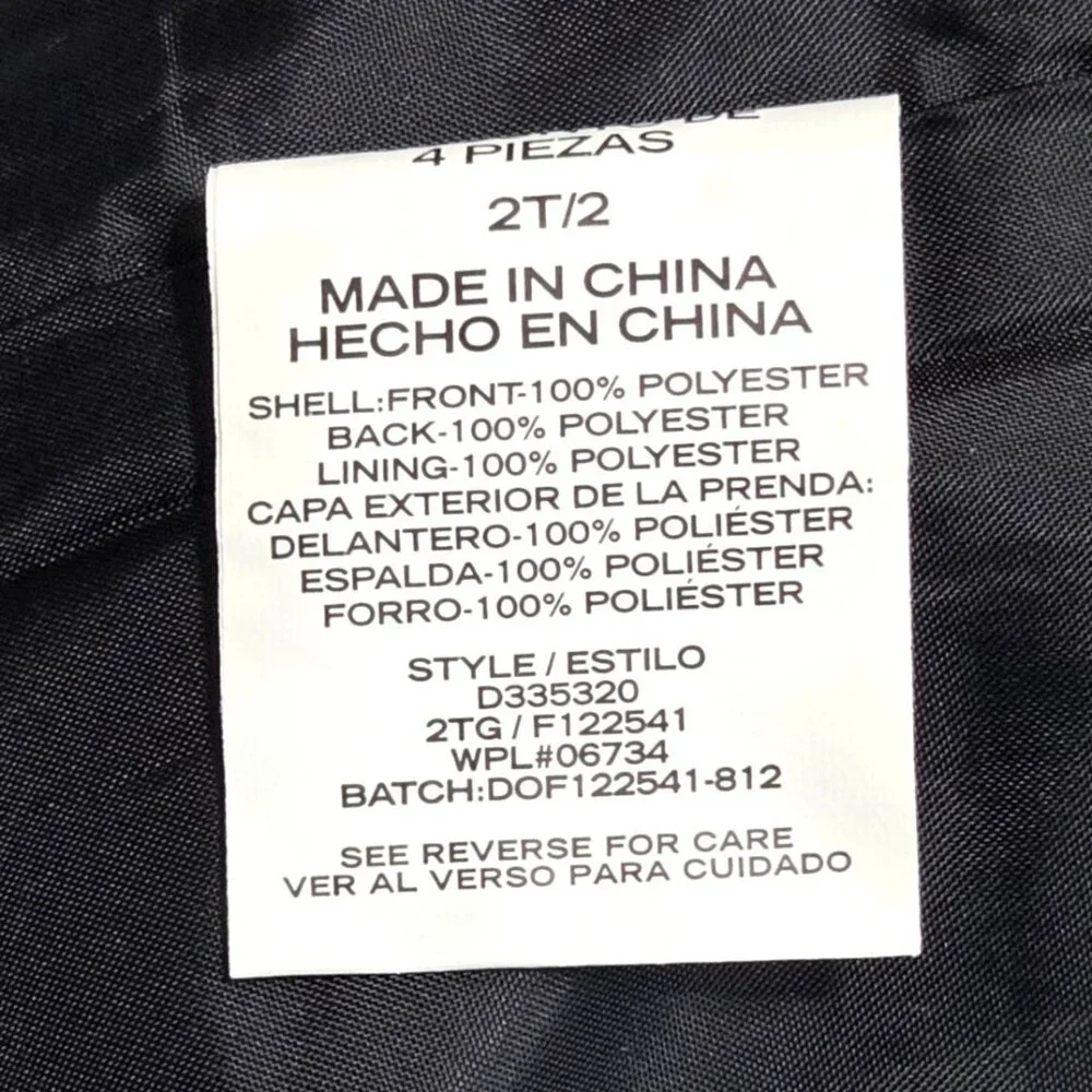 Dockers Boy's 3 Piece Formal Pinstripe Vest, Tie, & Dress Shirt Set 2T/2 Wedding - Picture 8 of 8